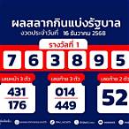 ตรวจหวยปี58ทุกงวด